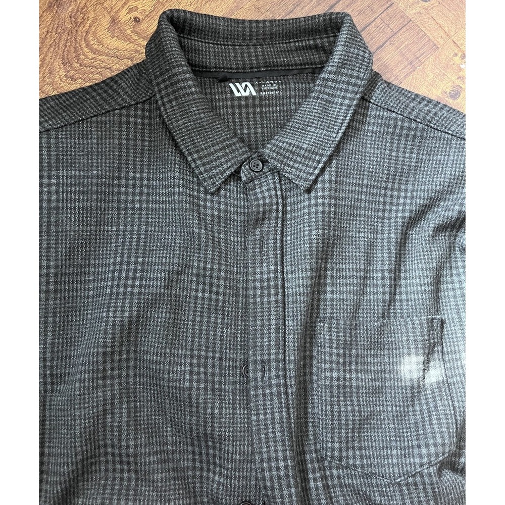 VSTR - VTG Heavyweight Plaid Flannel - Size XL Gray Black - Excellent Condition